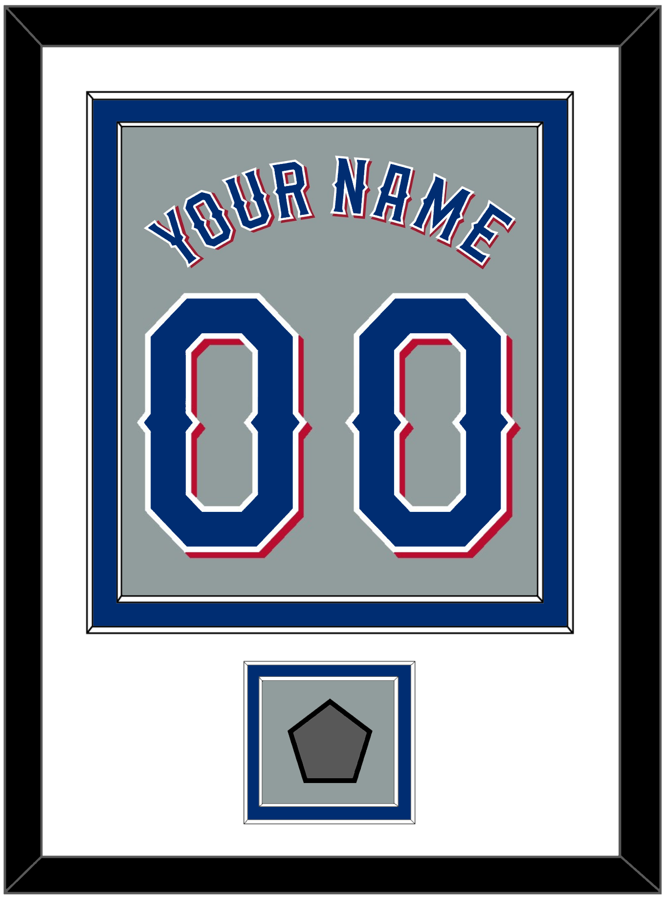 Texas Name & Number With World Series Jersey Patch - Road Gray (2020-2023) - Signature Tier 1