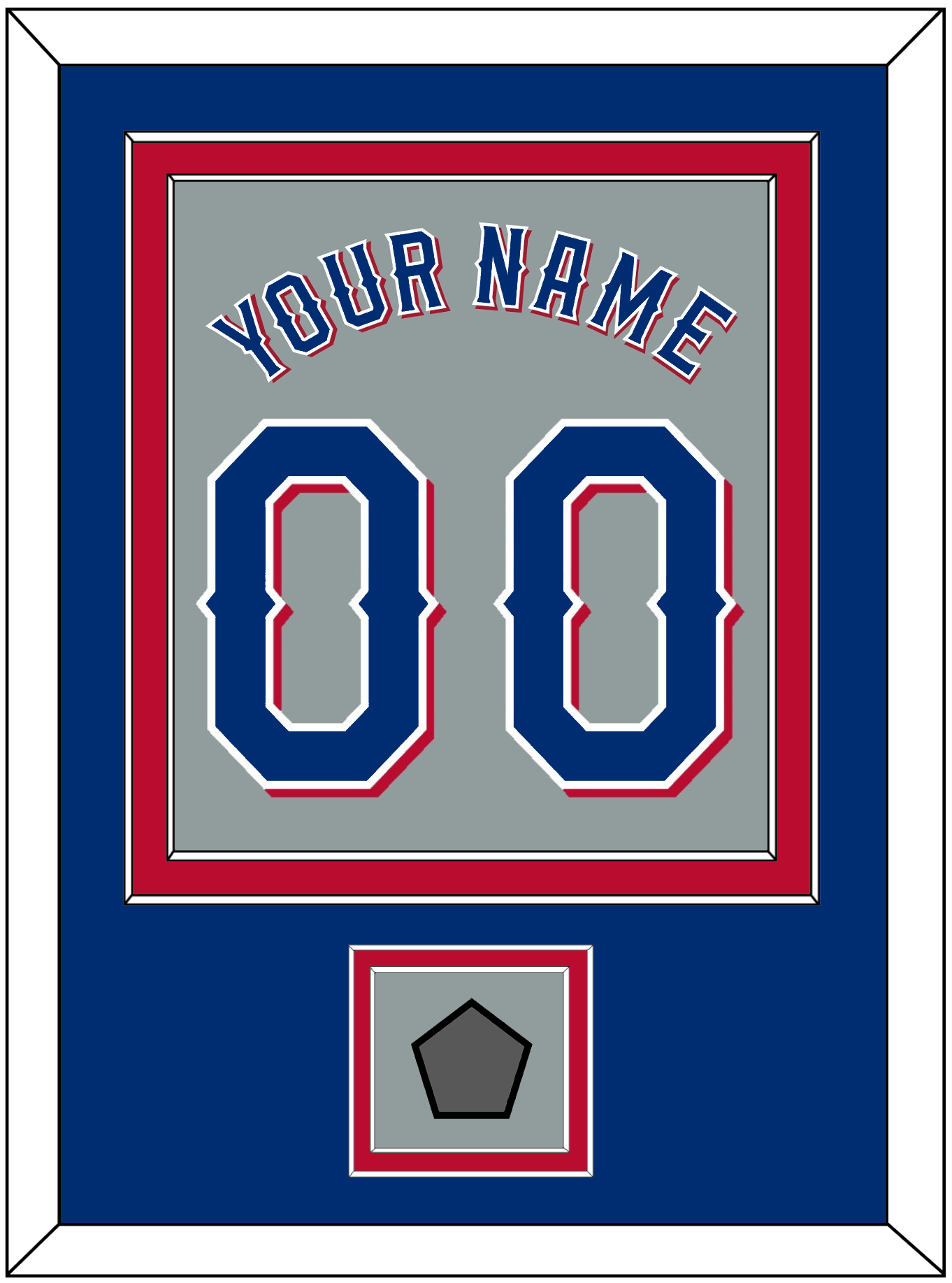 Texas Name & Number With World Series Champions Patch - Road Gray (2020-2023) - Signature Tier 3