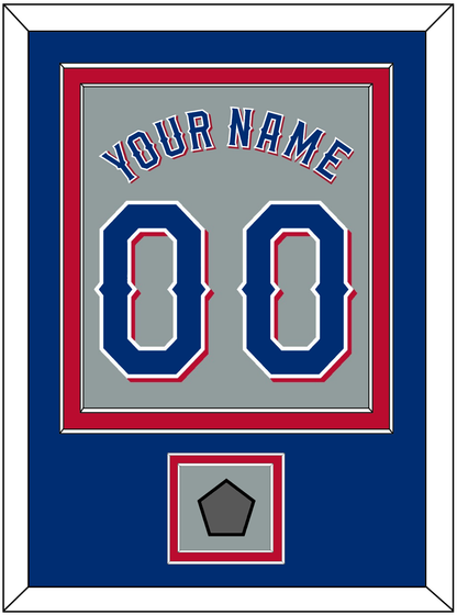 Texas Name & Number With World Series Champions Patch - Road Gray (2020-2023) - Signature Tier 3