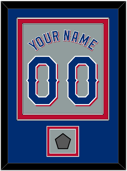 Texas Name & Number With World Series Champions Patch - Road Gray (2020-2023) - Signature Tier 3