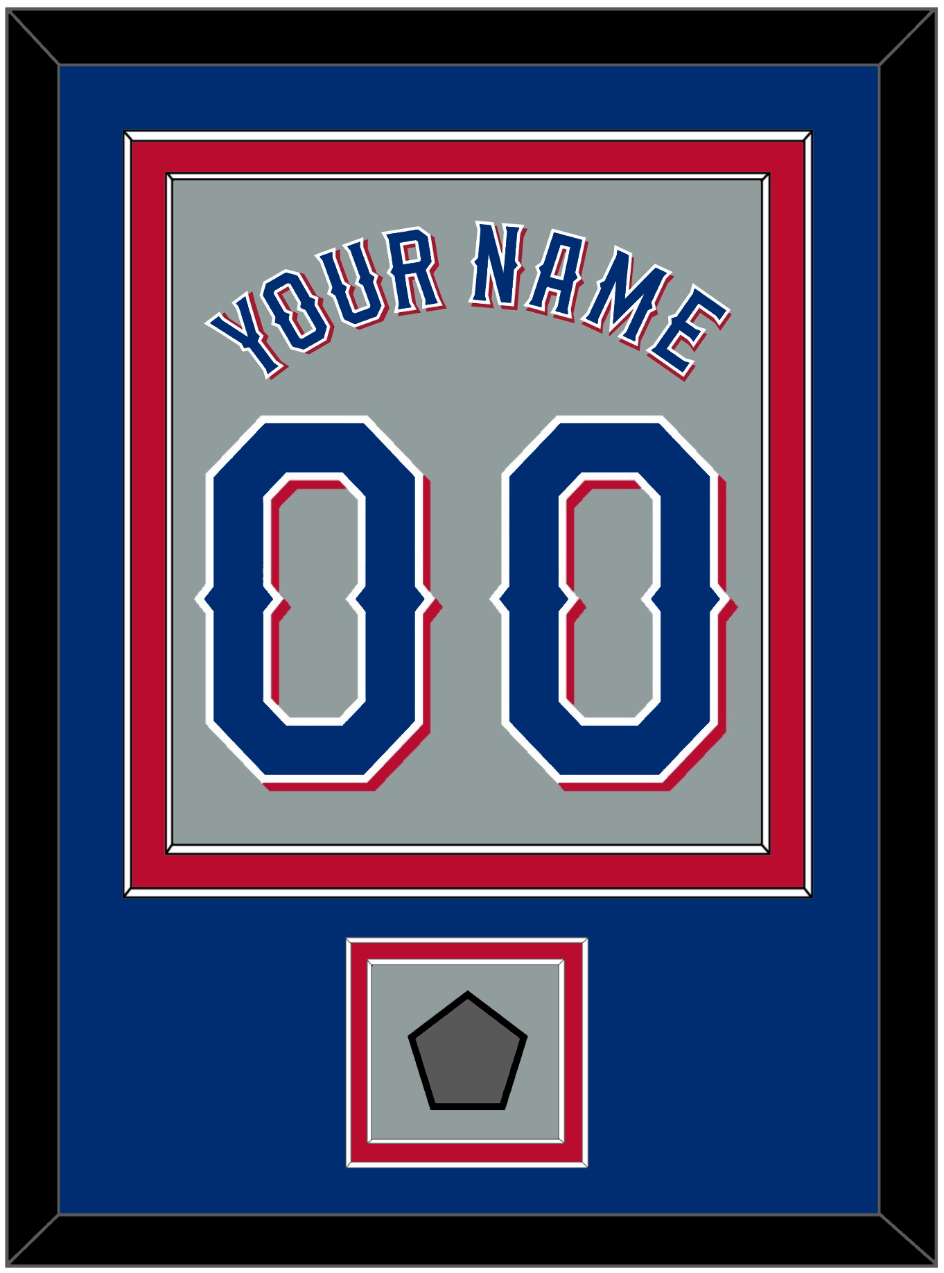 Texas Name & Number With World Series Jersey Patch - Road Gray (2020-2023) - Signature Tier 3