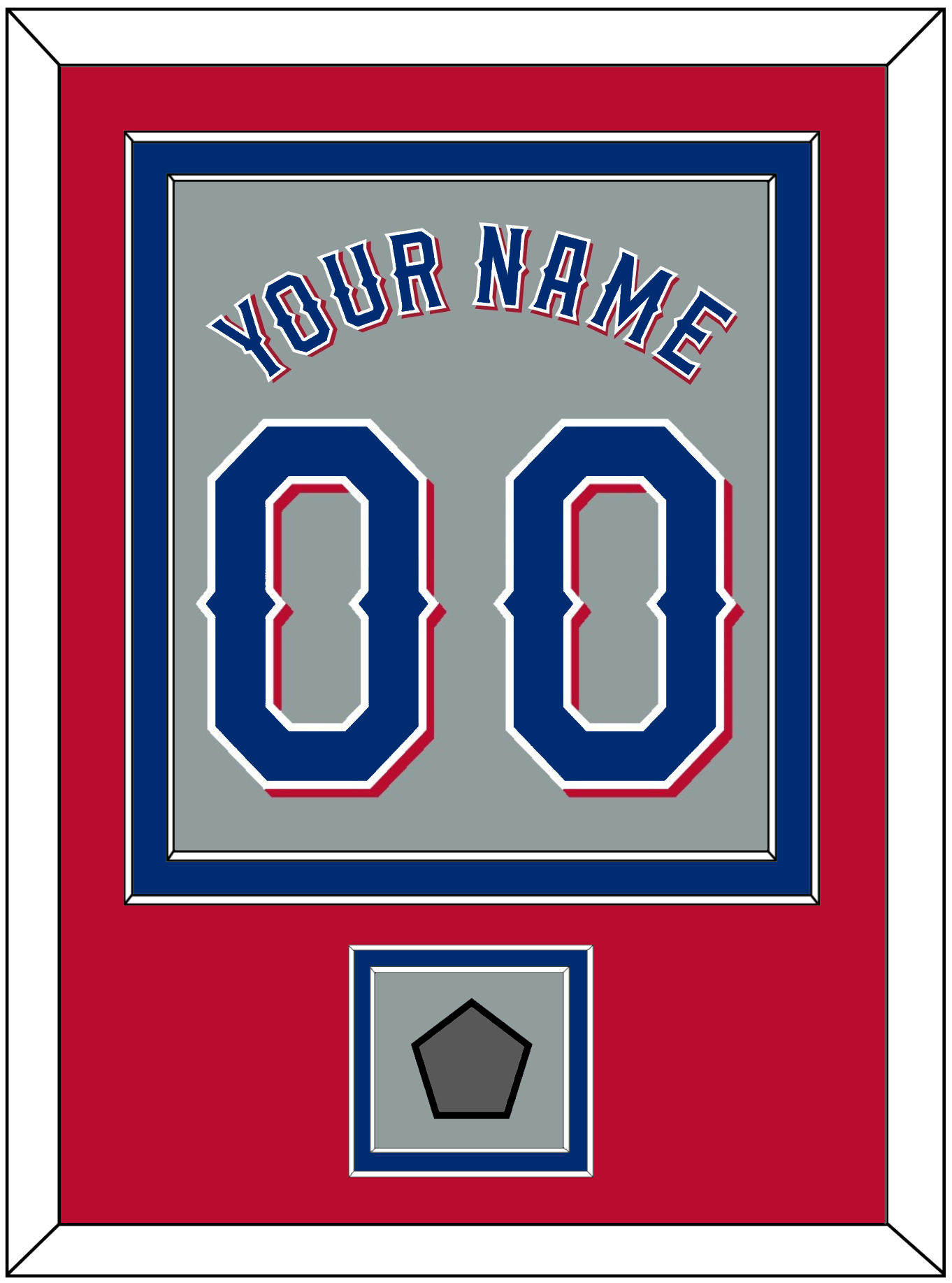 Texas Name & Number With World Series Jersey Patch - Road Gray (2020-2023) - Signature Tier 4