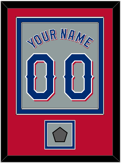 Texas Name & Number With World Series Champions Patch - Road Gray (2020-2023) - Signature Tier 4