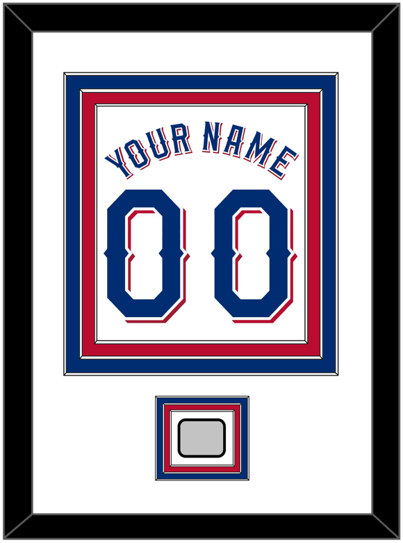 Texas Name & Number With World Series Jersey Patch - Home White (2020-2023) - Triple Mat 1