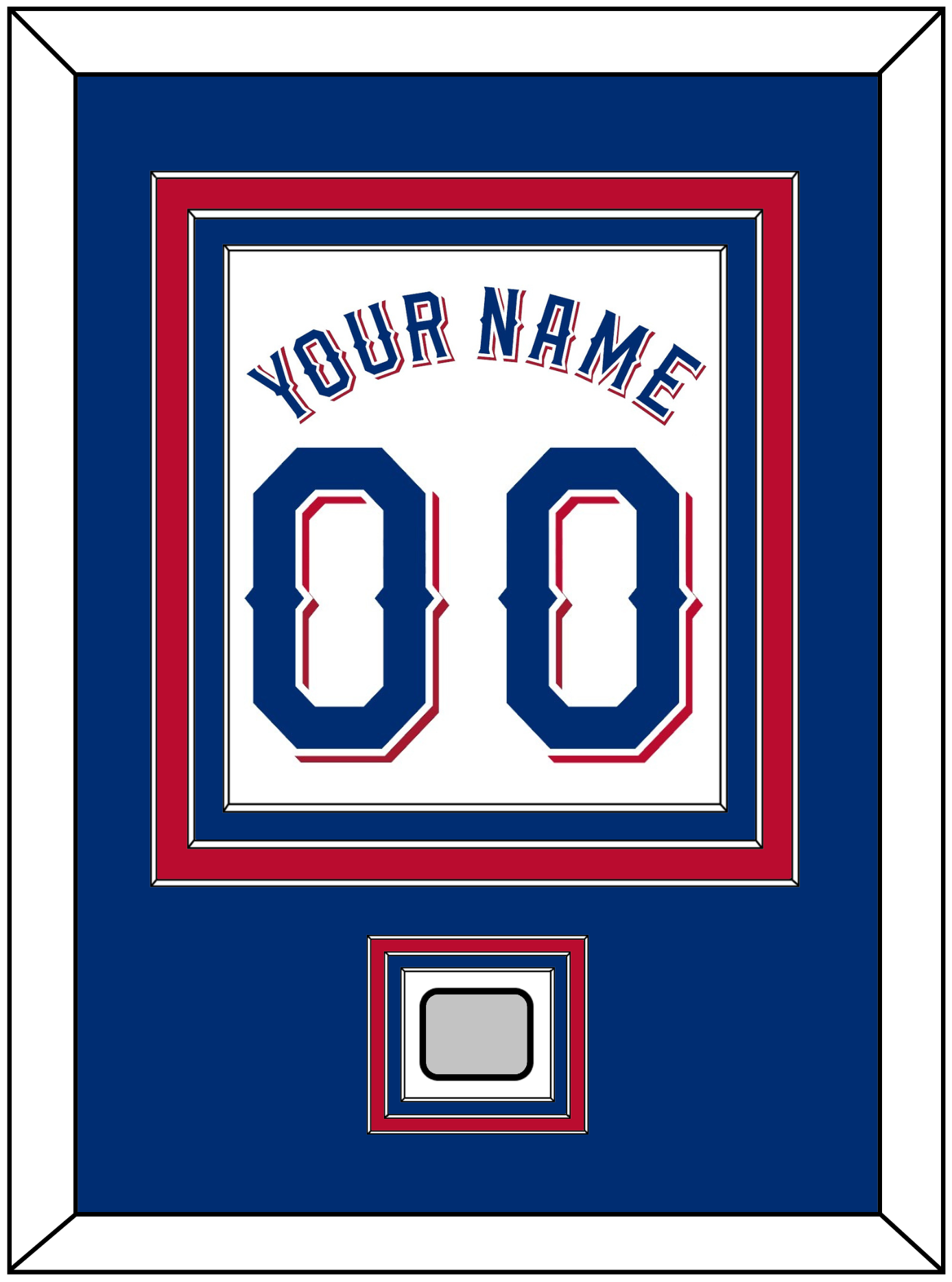 Texas Name & Number With World Series Champions Patch - Home White (2020-2023) - Premier Tier 2