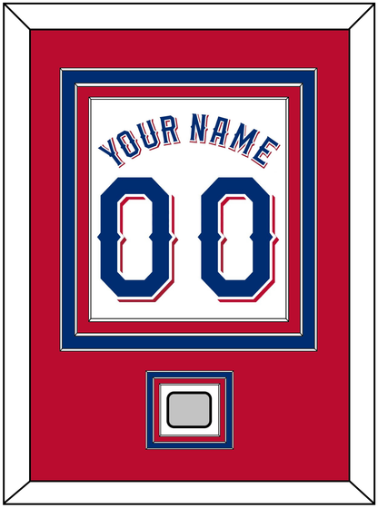 Texas Name & Number With World Series Jersey Patch - Home White (2020-2023) - Premier Tier 3
