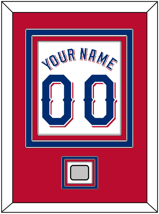 Texas Name & Number With World Series Jersey Patch - Home White (2020-2023) - Premier Tier 3