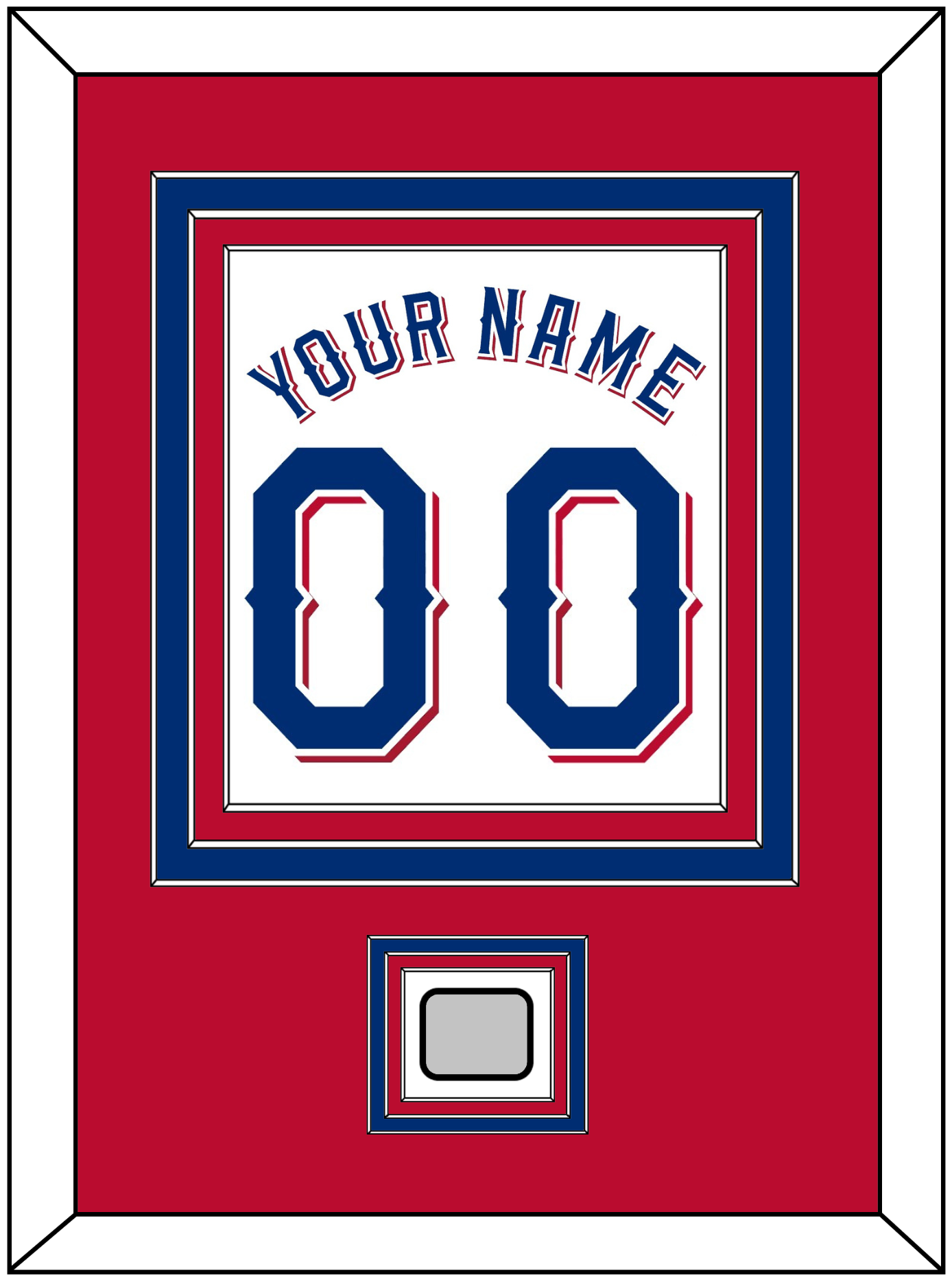 Texas Name & Number With World Series Champions Patch - Home White (2020-2023) - Premier Tier 3