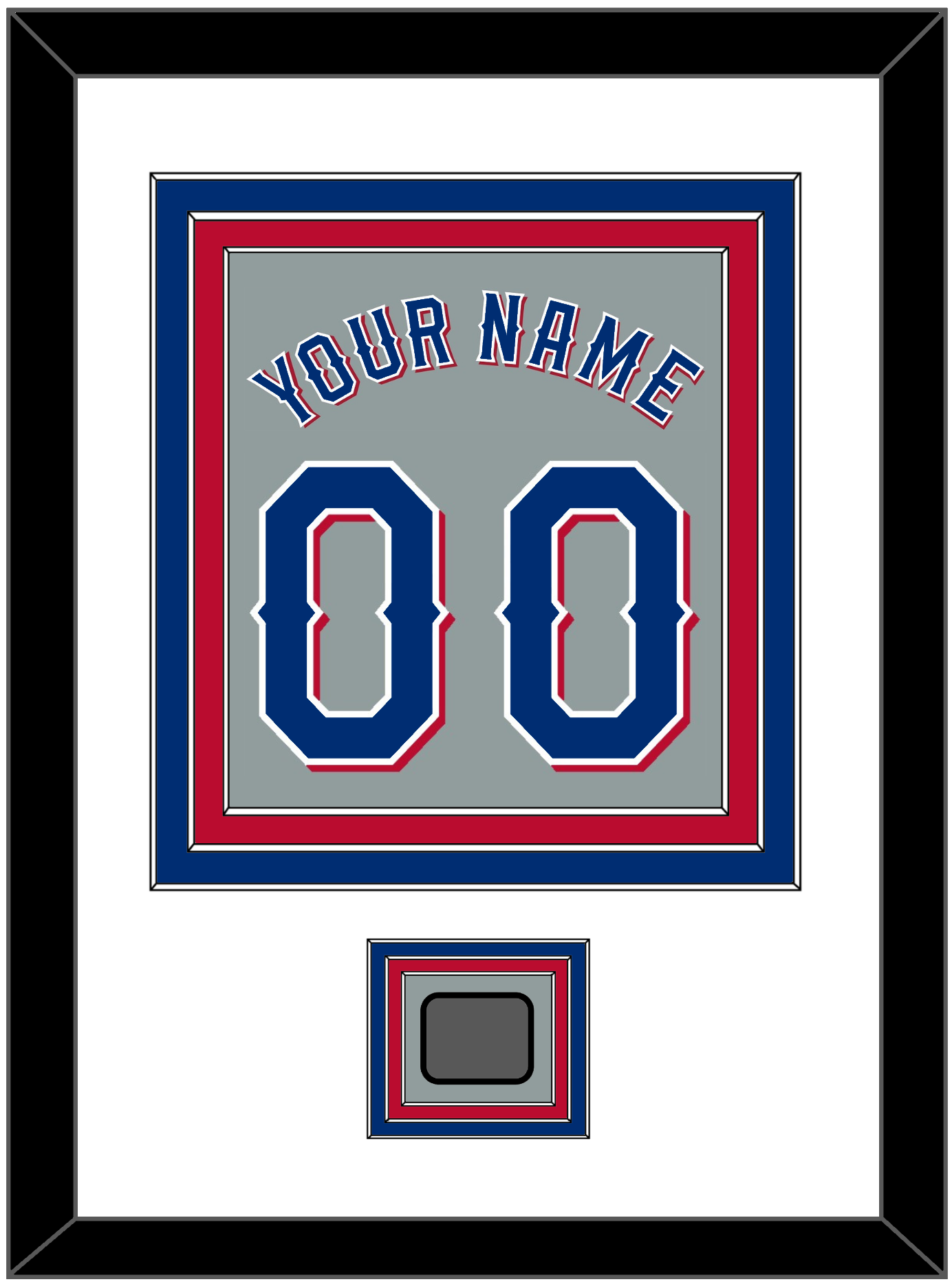 Texas Name & Number With World Series Champions Patch - Road Gray (2020-2023) - Premier Tier 1