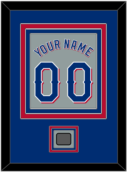 Texas Name & Number With World Series Jersey Patch - Road Gray (2020-2023) - Premier Tier 2