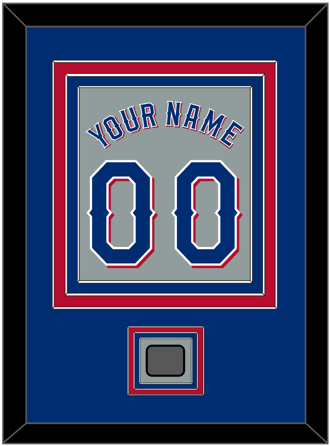 Texas Name & Number With World Series Champions Patch - Road Gray (2020-2023) - Premier Tier 2
