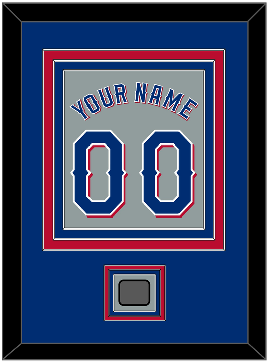Texas Name & Number With World Series Champions Patch - Road Gray (2020-2023) - Premier Tier 2