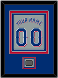 Texas Name & Number With World Series Champions Patch - Road Gray (2020-2023) - Triple Mat 2