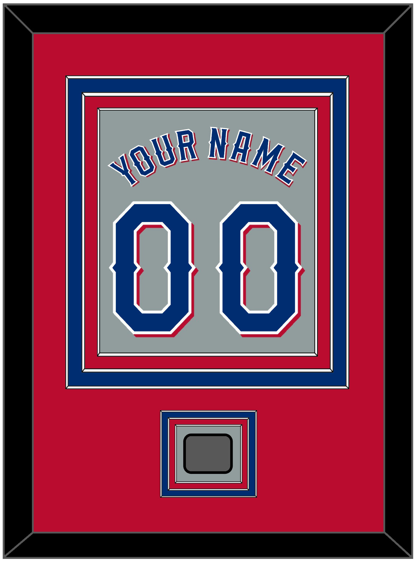 Texas Name & Number With World Series Jersey Patch - Road Gray (2020-2023) - Premier Tier 3