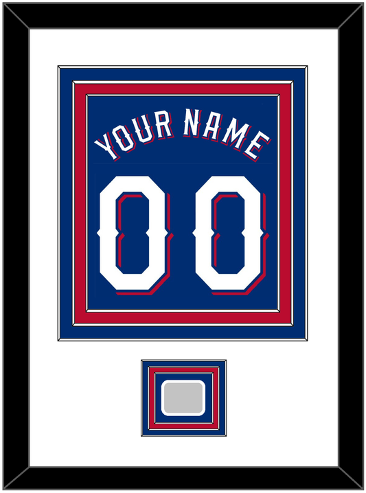 Texas Name & Number With World Series Champions Patch - Alternate Blue (2020-2023) - Premier Tier 1