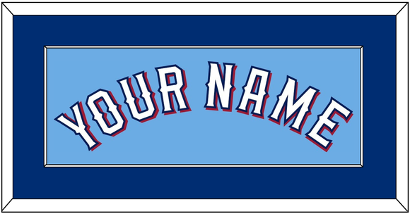 Texas Name - Alternate Powder Blue (2020-2023) - Single Mat 2