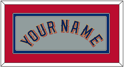Texas Name - Road Gray - Signature Tier 4