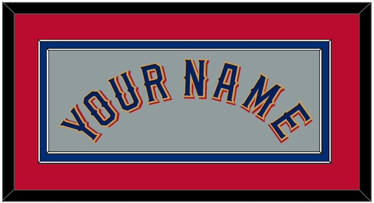 Texas Name - Road Gray - Signature Tier 4