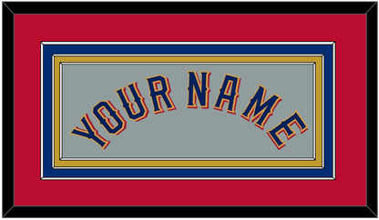 Texas Name - Road Gray - Premier Tier 3