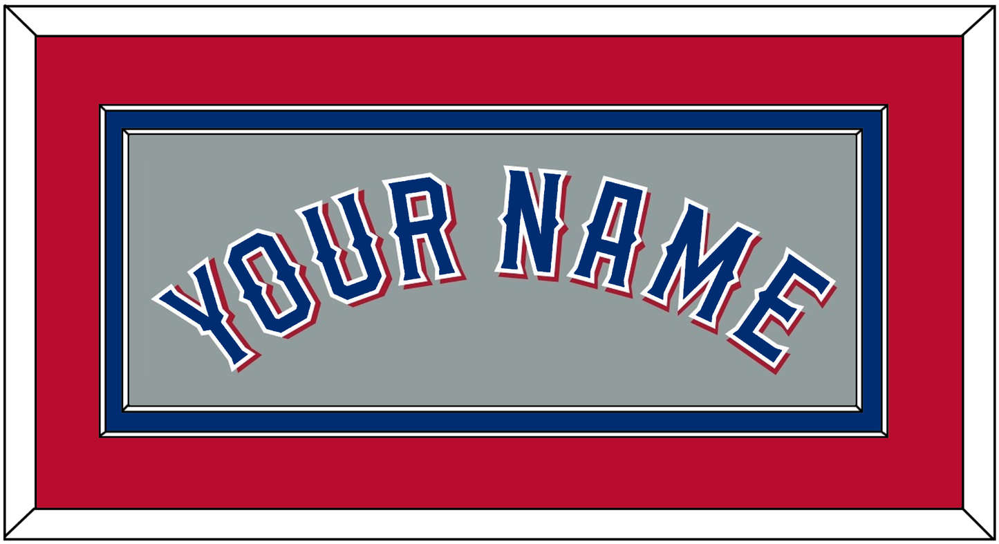 Texas Name - Road Gray (2020-2023) - Signature Tier 4