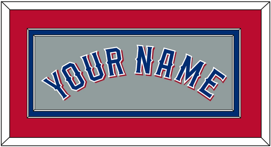 Texas Name - Road Gray (2020-2023) - Signature Tier 4