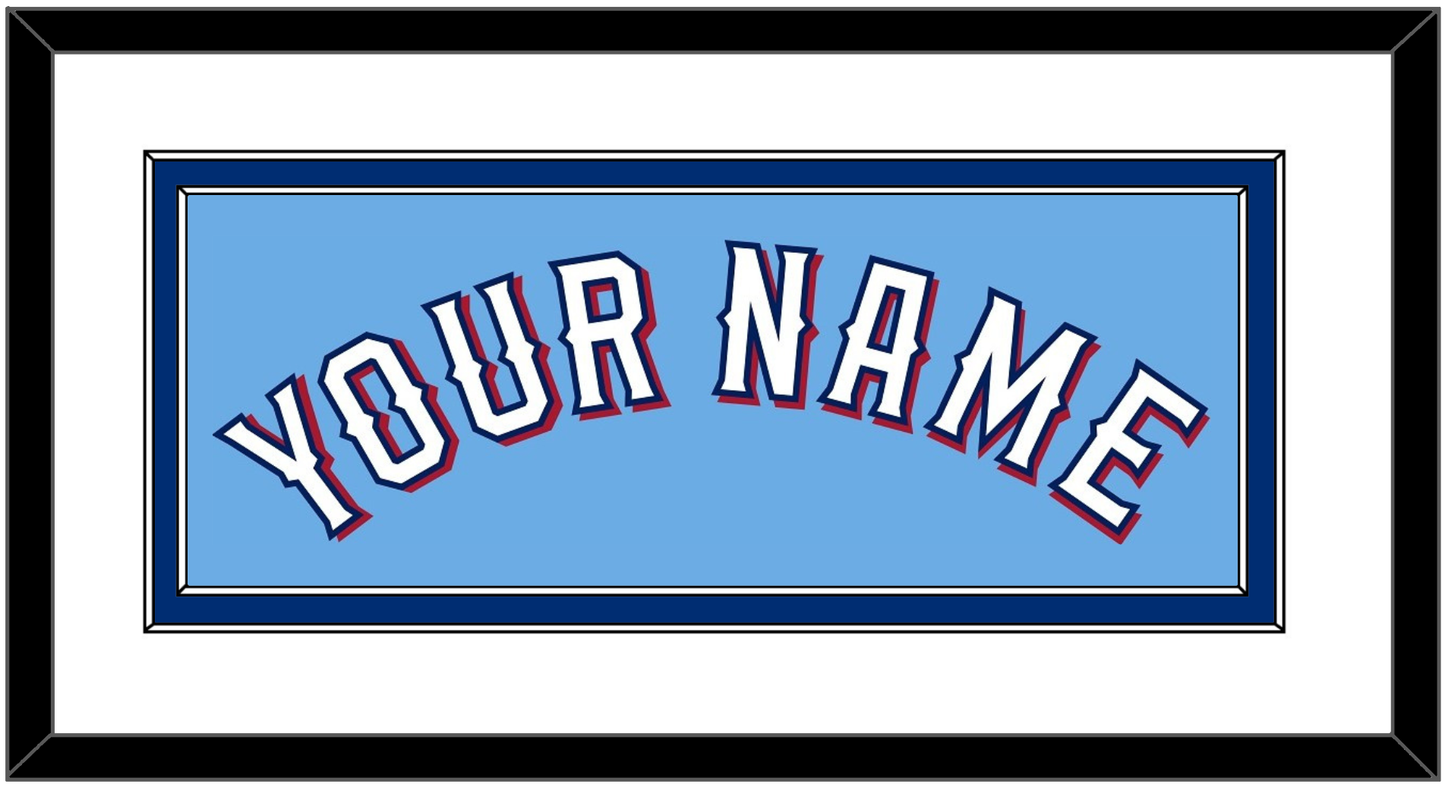 Texas Name - Alternate Powder Blue (2020-2023) - Signature Tier 1