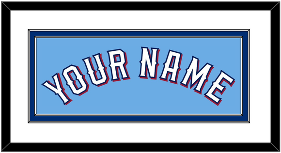 Texas Name - Alternate Powder Blue (2020-2023) - Double Mat 1