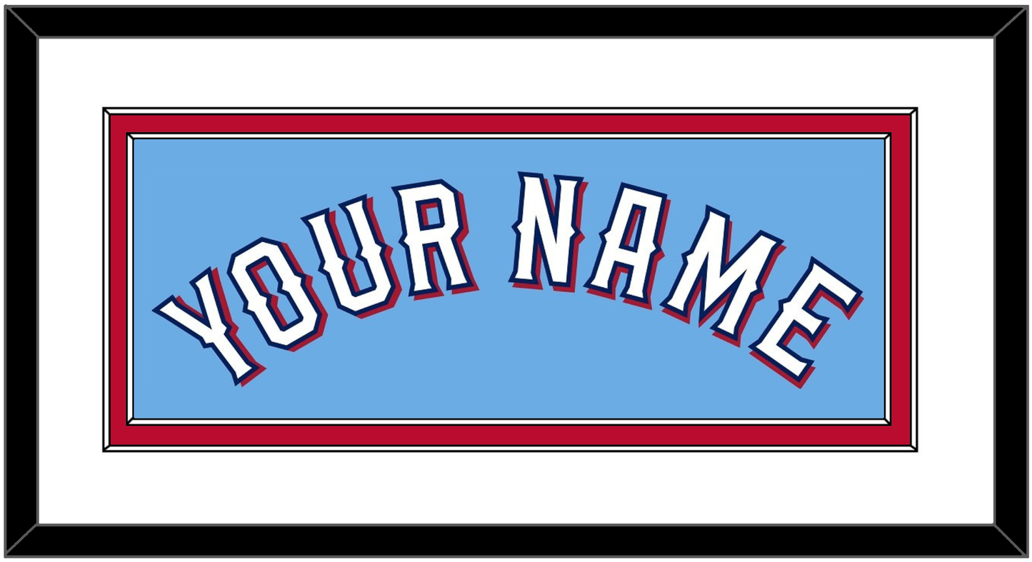 Texas Name - Alternate Powder Blue (2020-2023) - Signature Tier 2