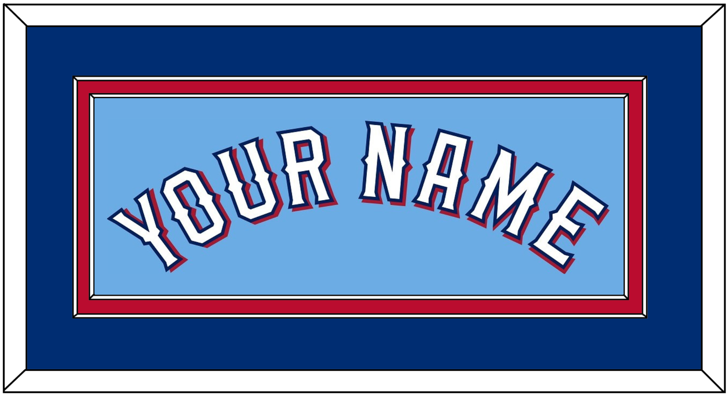 Texas Name - Alternate Powder Blue (2020-2023) - Signature Tier 3