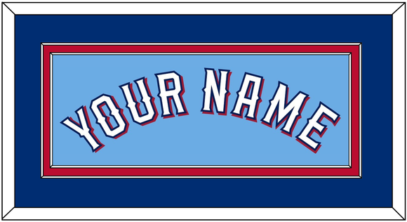 Texas Name - Alternate Powder Blue - Double Mat 3