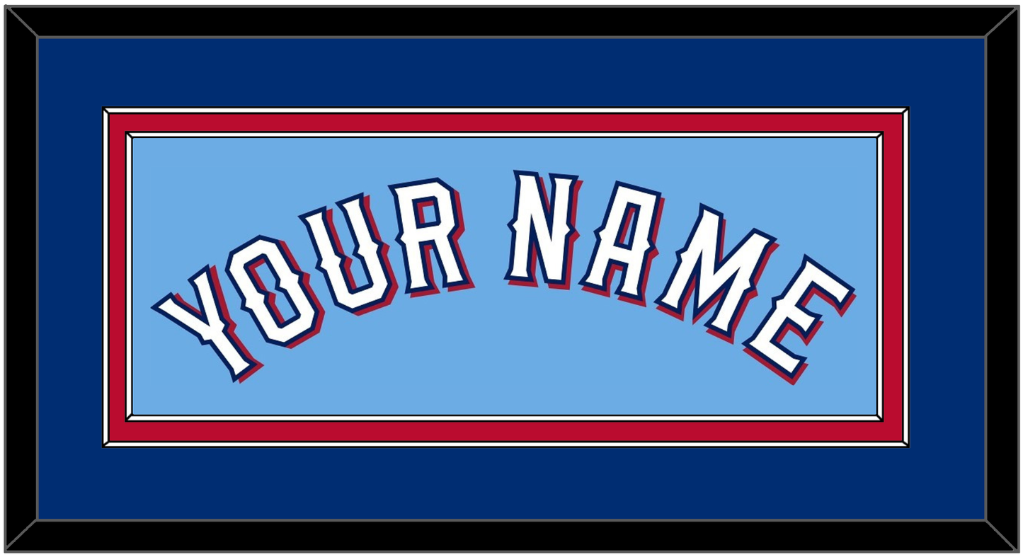 Texas Name - Alternate Powder Blue (2020-2023) - Signature Tier 3