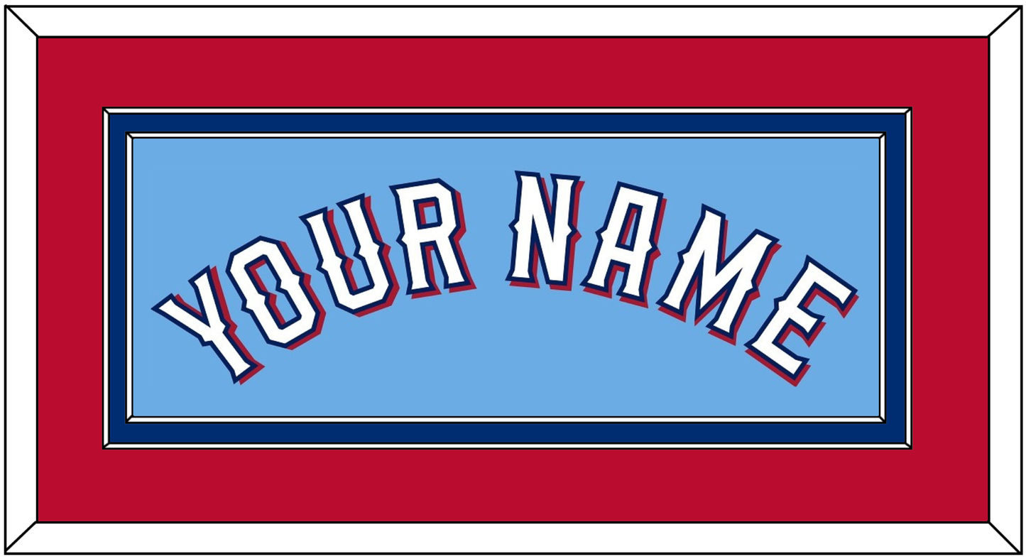 Texas Name - Alternate Powder Blue (2020-2023) - Signature Tier 4