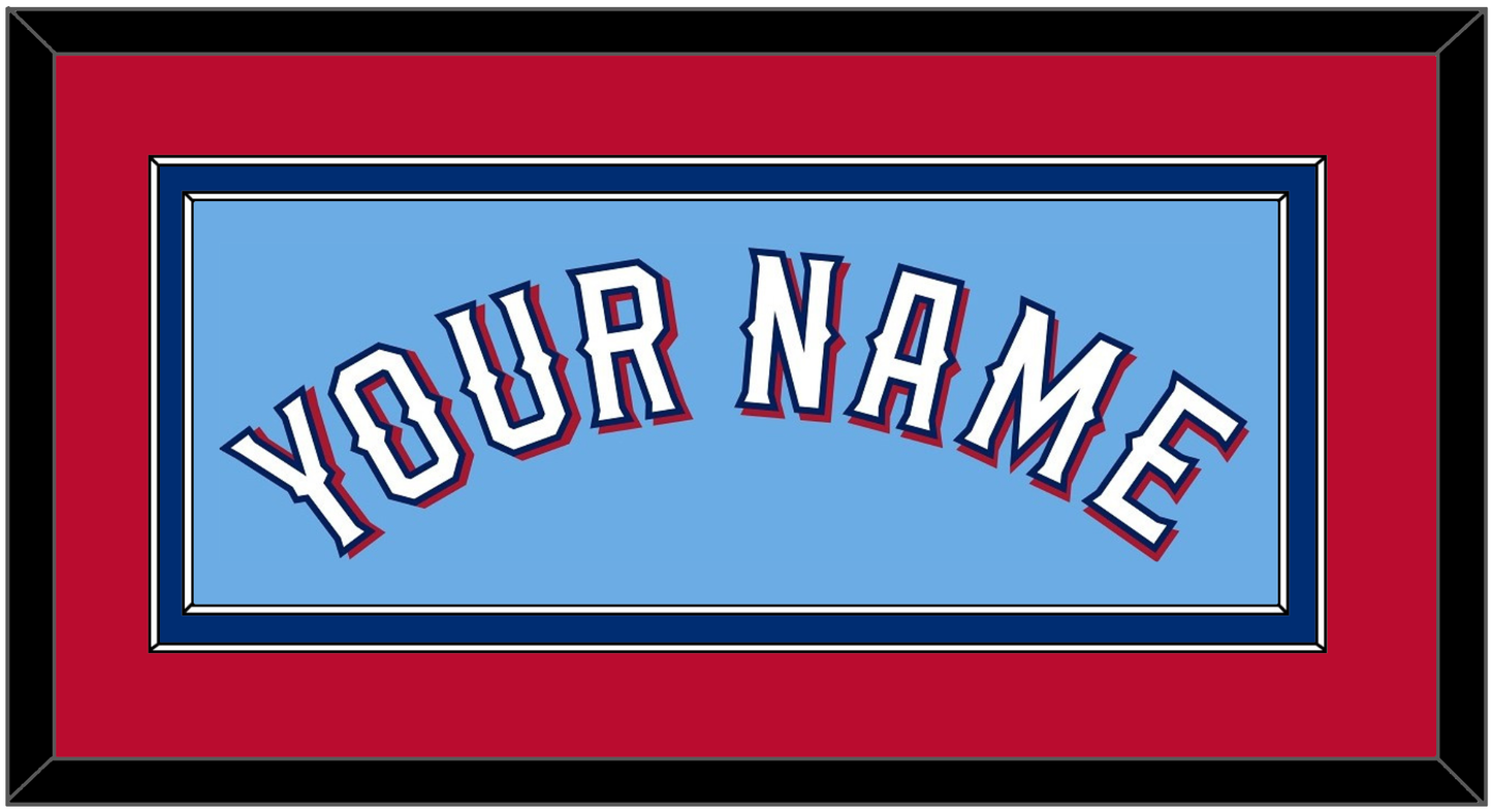 Texas Name - Alternate Powder Blue (2020-2023) - Signature Tier 4