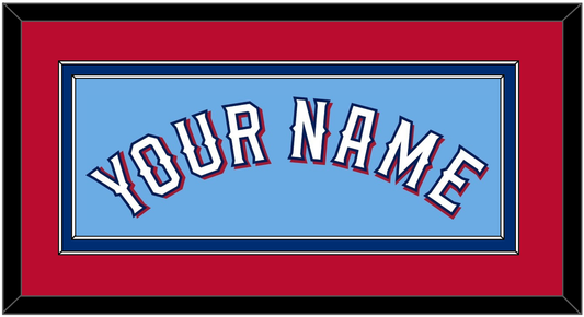 Texas Name - Alternate Powder Blue (2020-2023) - Signature Tier 4