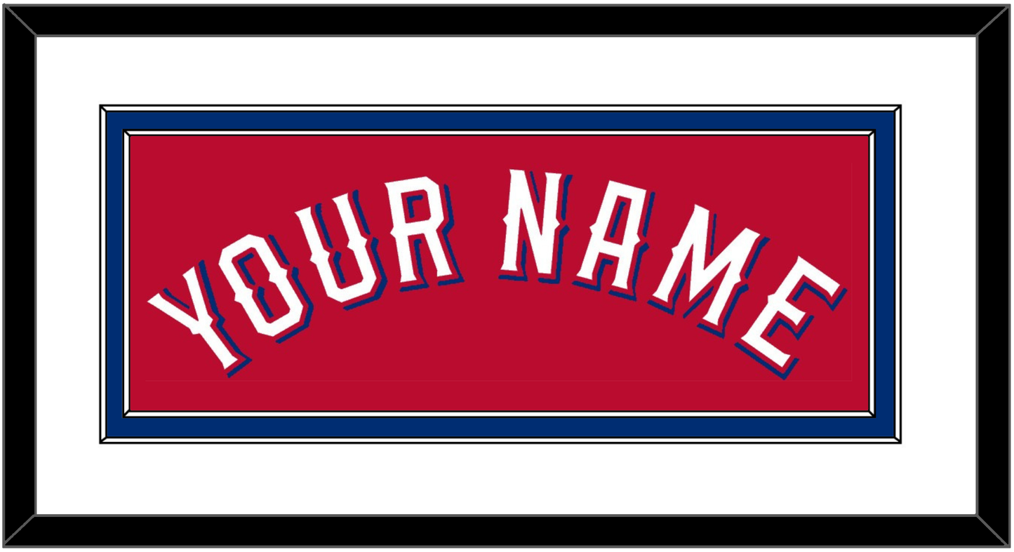 Texas Name - Alternate Red (2020-2022) - Signature Tier 1