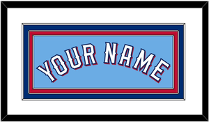 Texas Name - Alternate Powder Blue (2020-2023) - Triple Mat 1