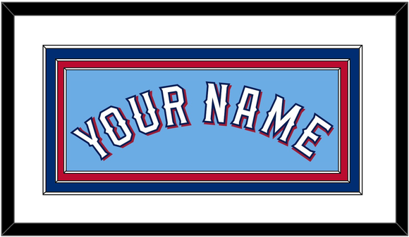 Texas Name - Alternate Powder Blue - Triple Mat 1