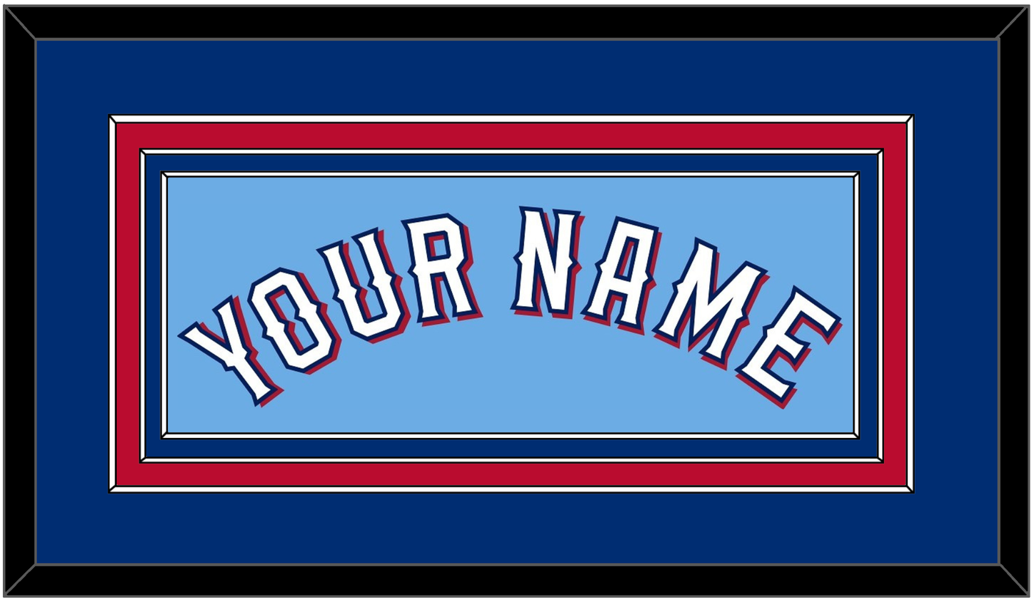 Texas Name - Alternate Powder Blue (2020-2023) - Premier Tier 2