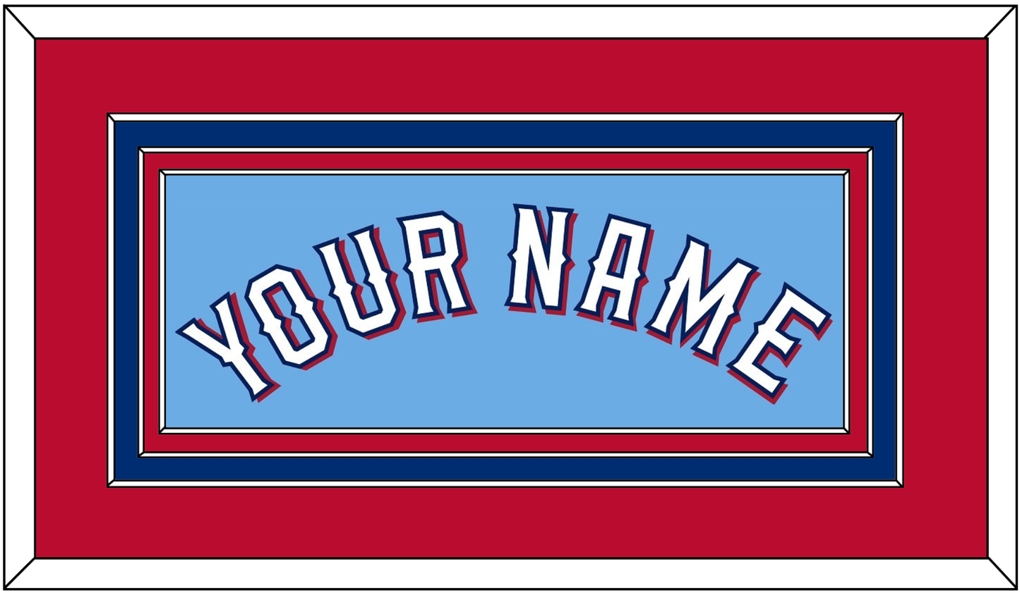 Texas Name - Alternate Powder Blue (2020-2023) - Premier Tier 3