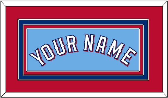 Texas Name - Alternate Powder Blue - Triple Mat 3