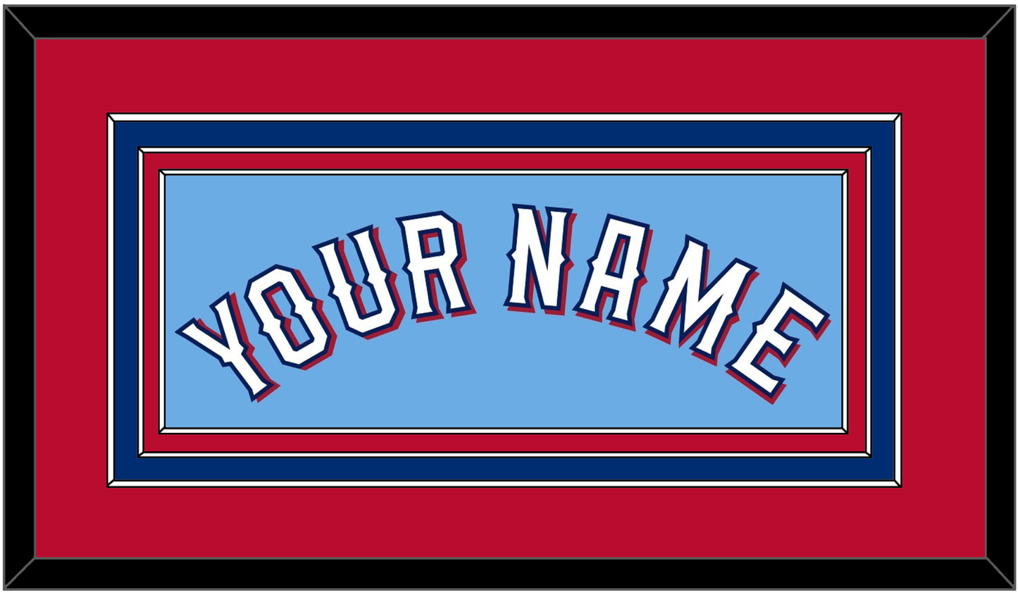 Texas Name - Alternate Powder Blue (2020-2023) - Premier Tier 3