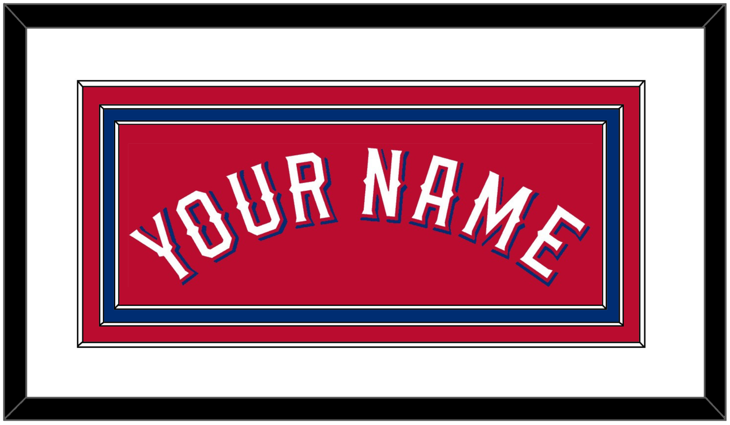 Texas Name - Alternate Red (2020-2022) - Premier Tier 1