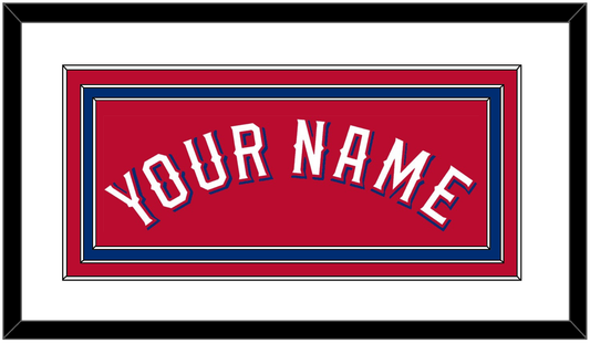 Texas Name - Alternate Red (2020-2022) - Premier Tier 1