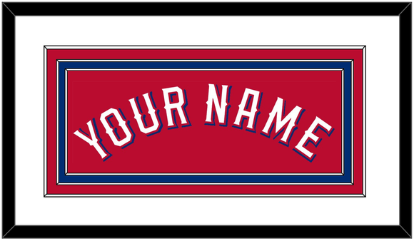 Texas Name - Alternate Red - Triple Mat 1