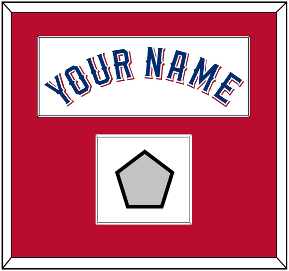 Texas Name & World Series Jersey Patch - Home White (2020-2023) - Single Mat 2