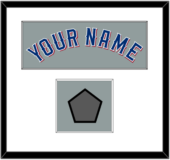 Texas Name & World Series Jersey Patch - Road Gray (2020-2023) - Single Mat 1