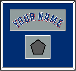 Texas Name & World Series Champions Patch - Road Gray (2020-2023) - Single Mat 2