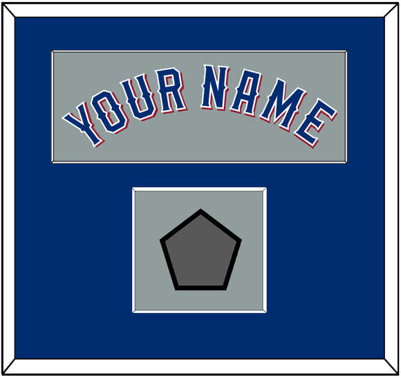 Texas Name & World Series Jersey Patch - Road Gray (2020-2023) - Single Mat 2