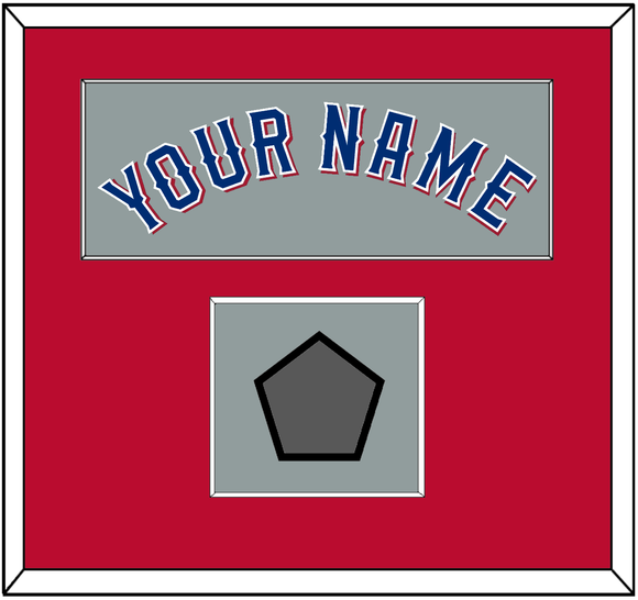 Texas Name & World Series Champions Patch - Road Gray (2020-2023) - Single Mat 3