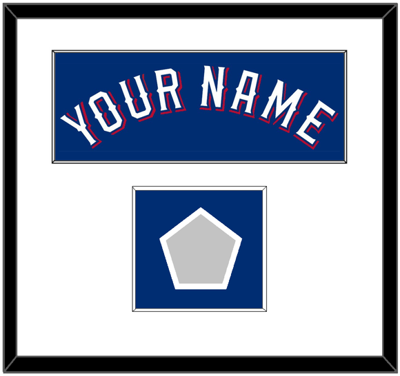 Texas Name & World Series Jersey Patch - Alternate Blue (2020-2023) - Single Mat 1